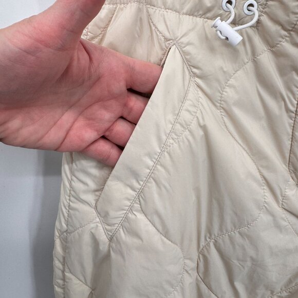 Rag & Bone Rudy Quilted Nylon Jogger Pants Womens Small Tan‎ Nylon Pockets - Picture 3 of 12